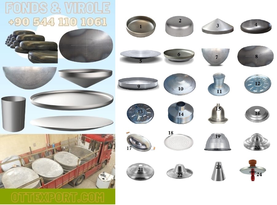 fournisseur de fond bombé acier fonds sphérique, à dragée, conique, oval, elliptique, filaire, hémisphérique, inversé, plate, profond, sans bord, torisphérique, sphérique fonds bombe acier viroles